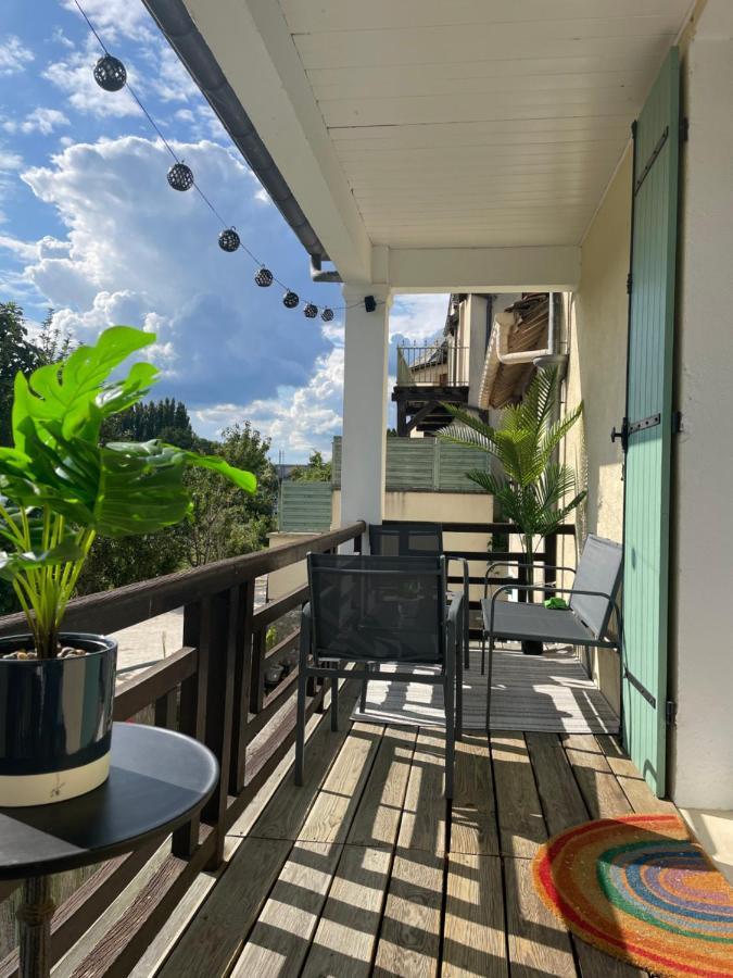 T3-Balcon Plein Sud-Acces Direct Au Bord Du Loing Apartman Moret-sur-Loing Kültér fotó